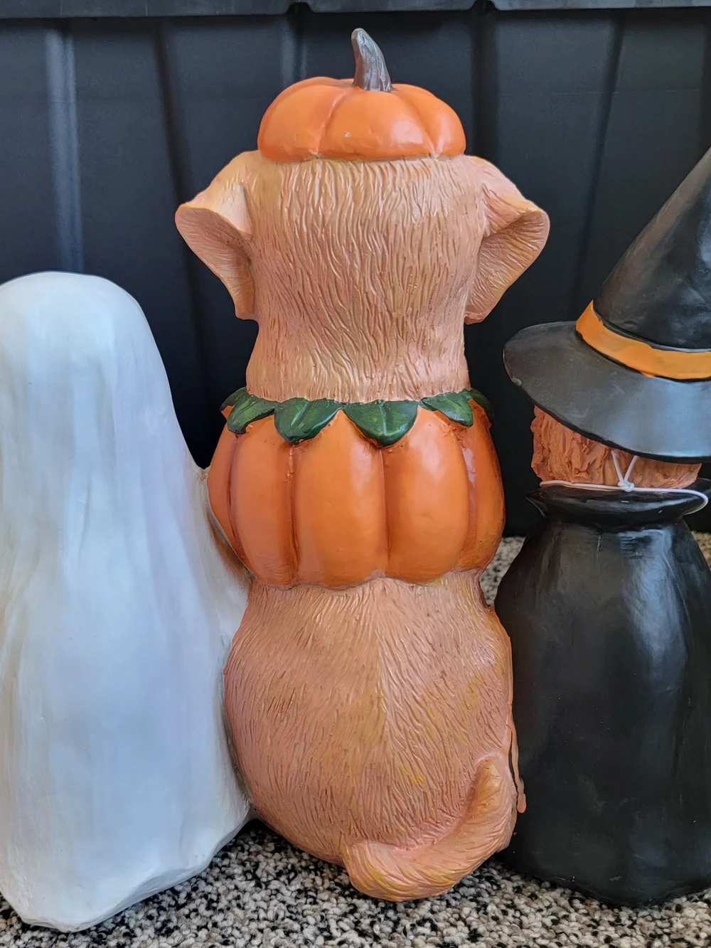 Pumpkin Dog Trio Halloween Decor